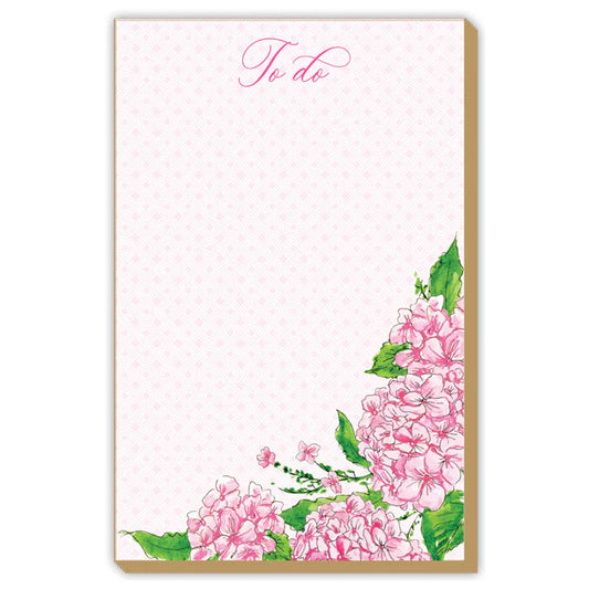 To Do Pink Hydrangea Luxe Large Notepad