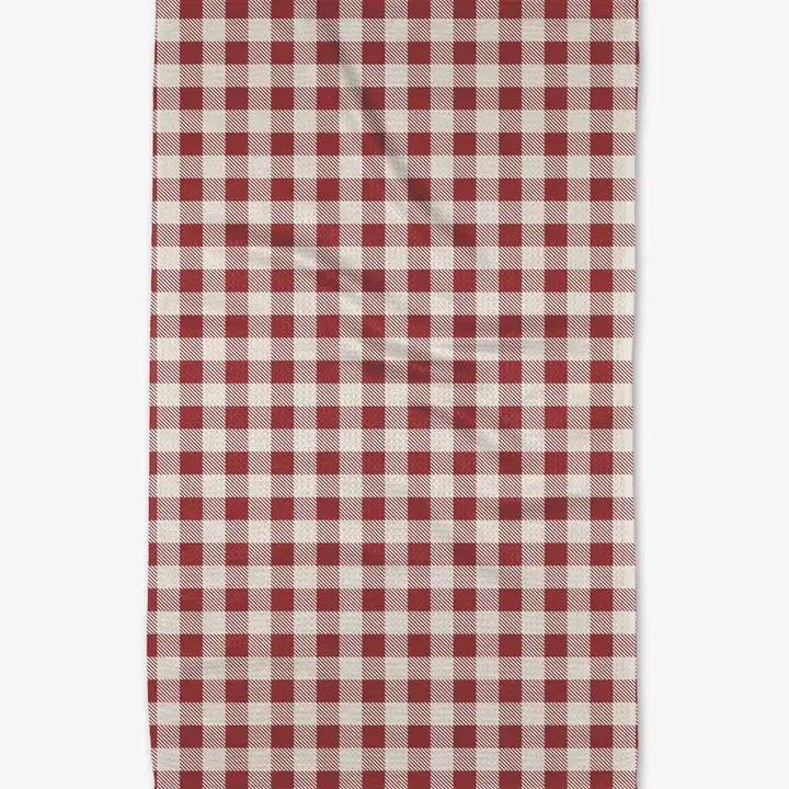 Dish Towel - Red Christmas Gingham