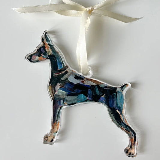 Dog Ornament - Doberman