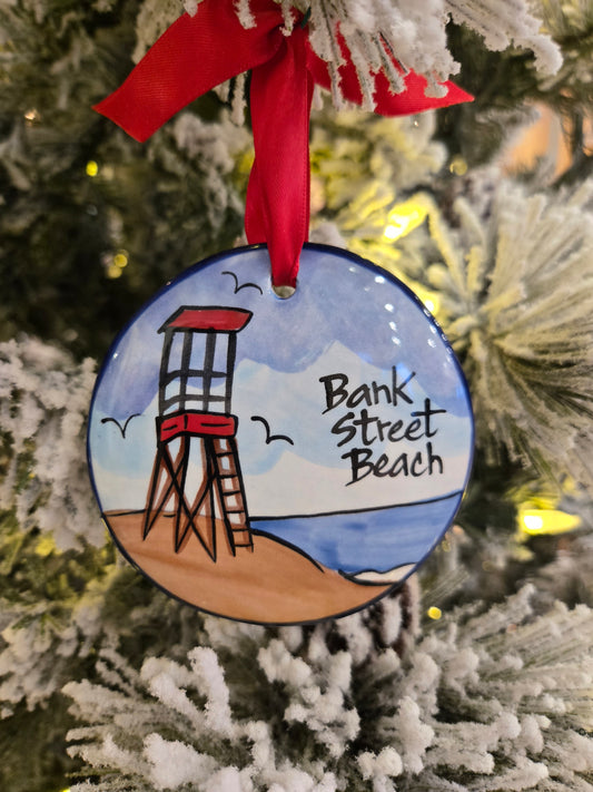 Bank Street Beach Life Guard Chair Ornament