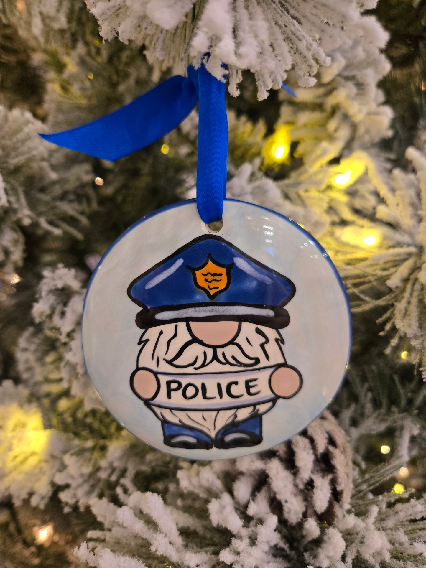 Police Gnome Ornament