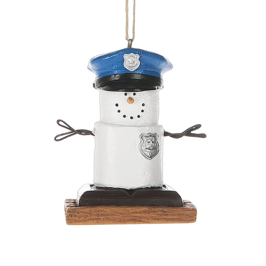 Smore's Policeman Ornament