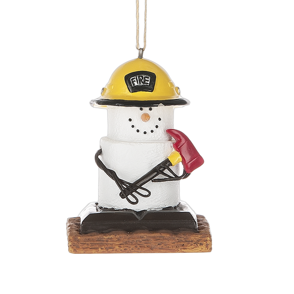 Smore's Fireman Ornament