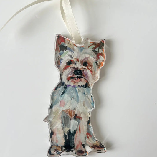 Dog Ornament - Yorkie Light