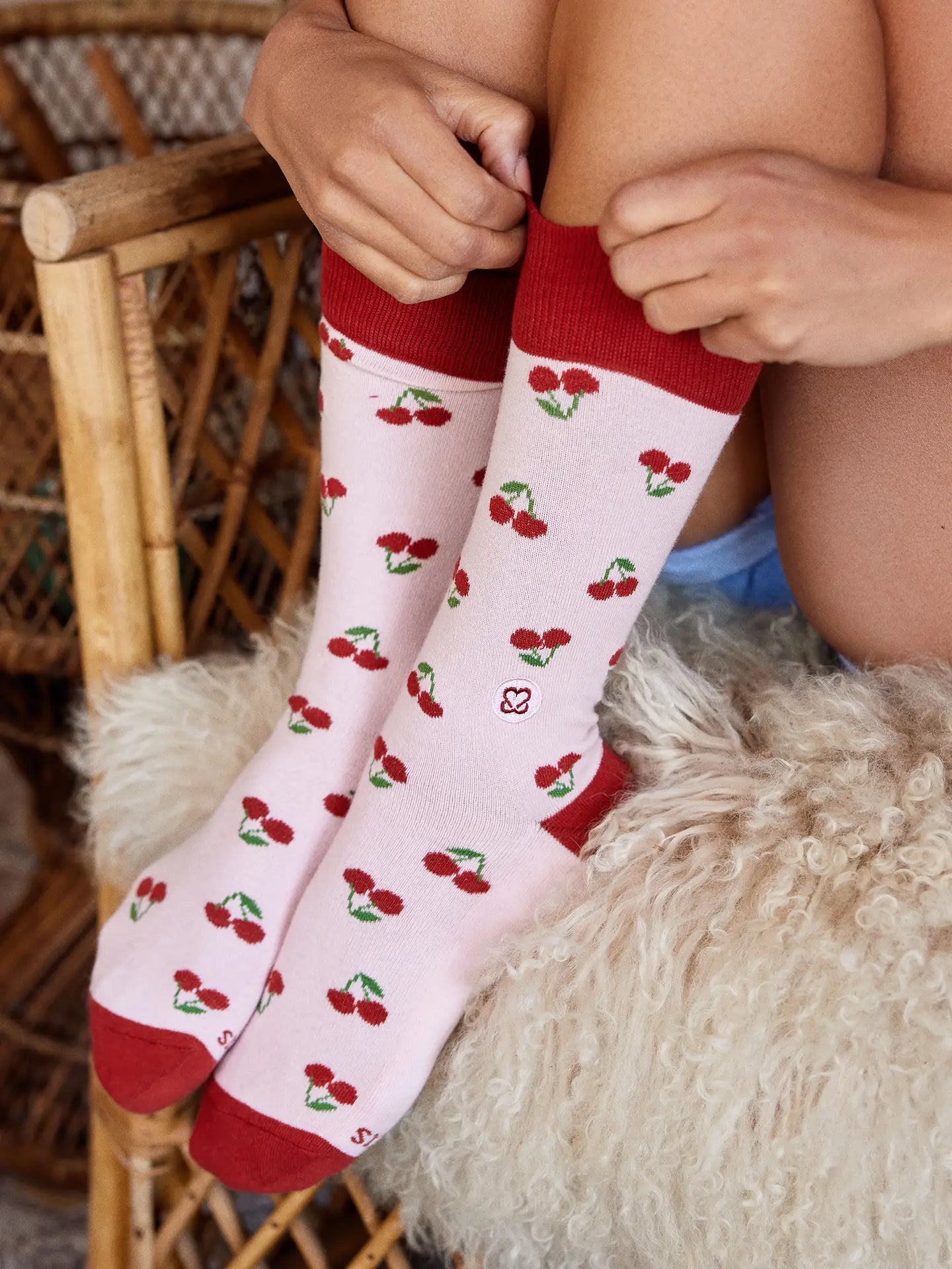 Socks That Support Breast Cancer Education - Cherrie