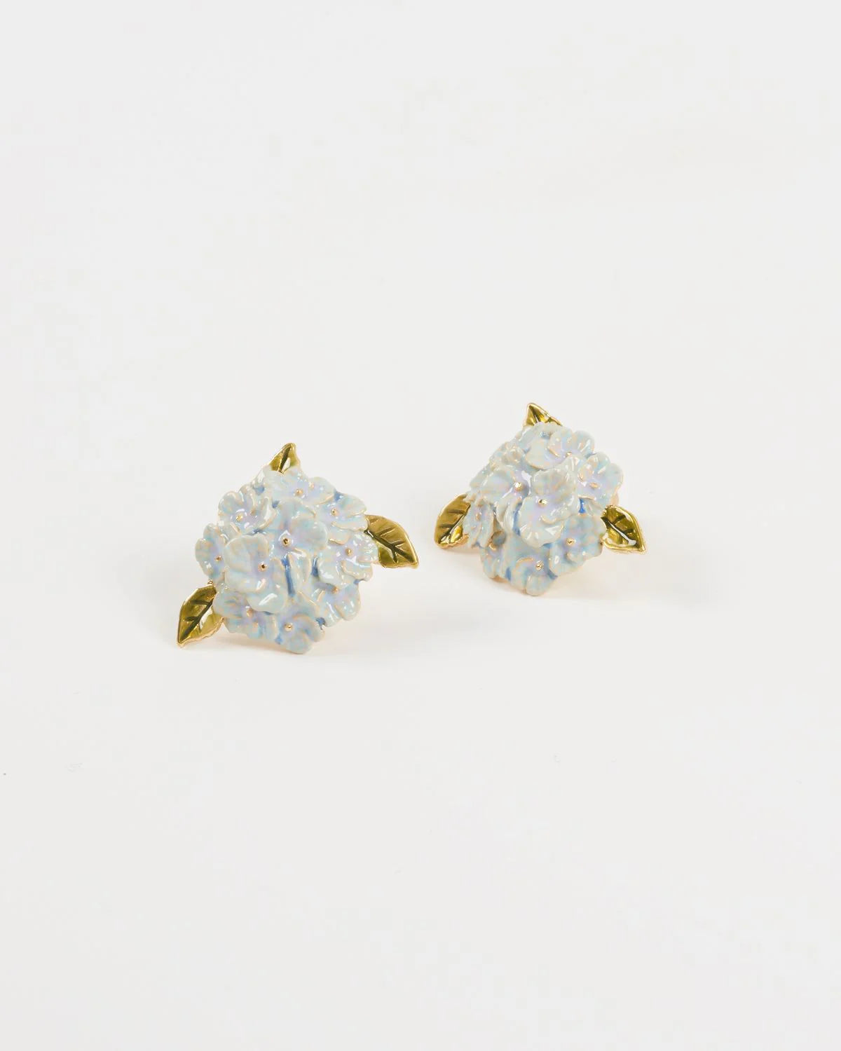 Gold Hydrangea Earrings