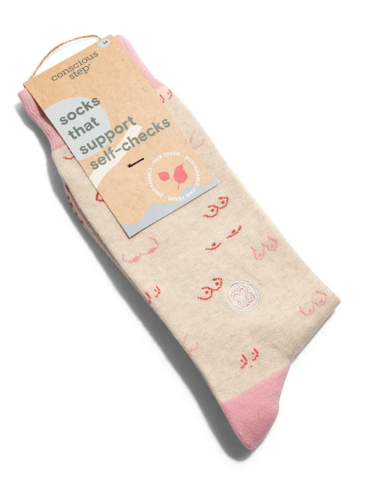 Socks That Support Breast Cancer Education - Pink Tatas