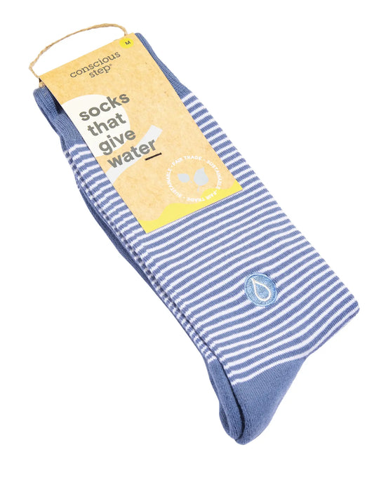 Socks That Give Water - Blue Stripes