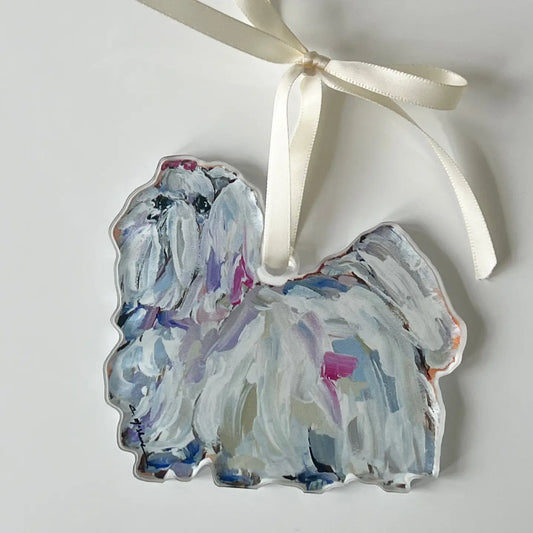 Dog Ornament - Maltese Long Hair