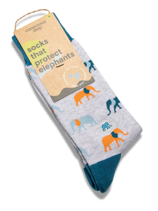 Socks That Protect Elephants - Gray