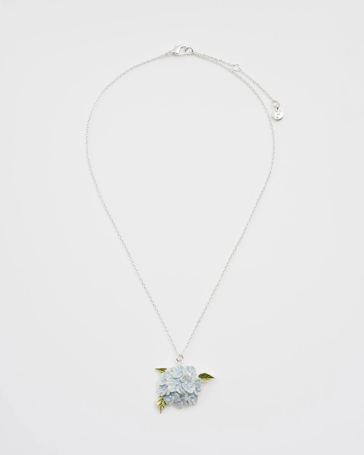 Silver Hydrangea Necklace