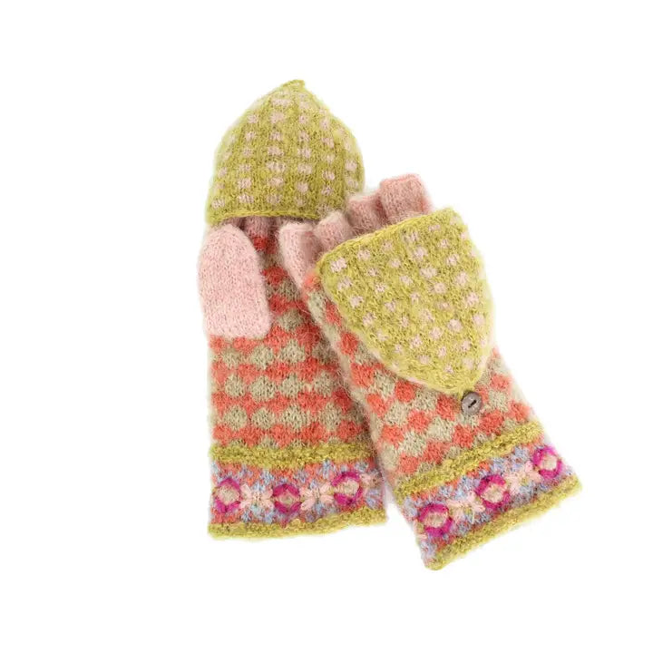 Rita Convertible Mittens - Peach