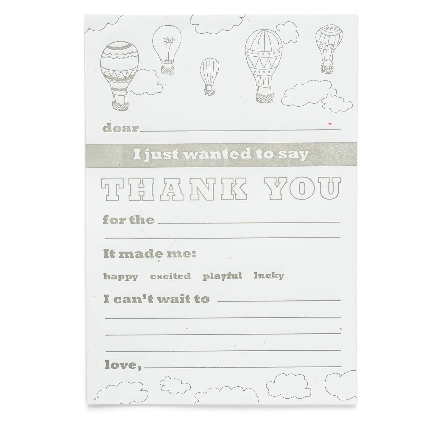 Thank You Notes For Kids