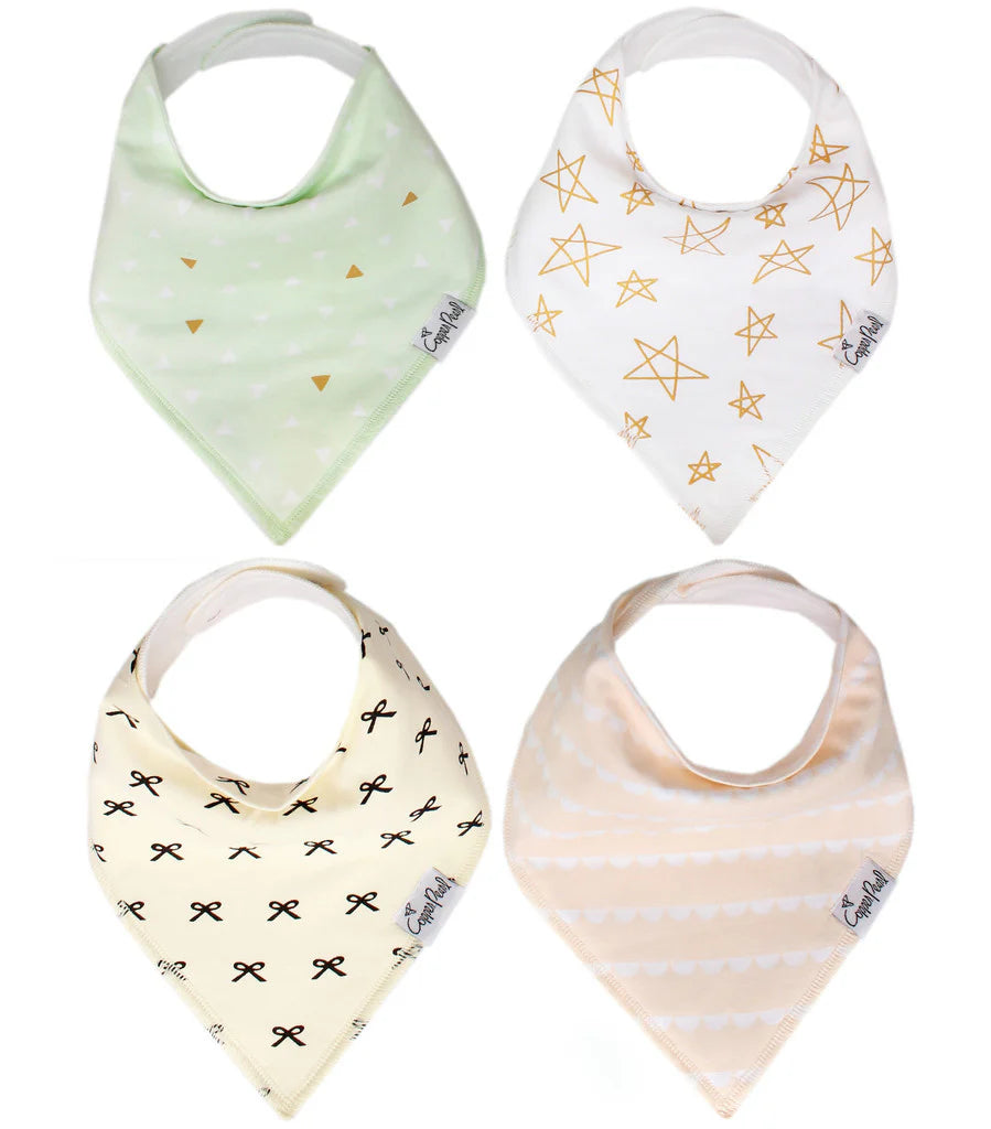 Set of 4 Bandana Bibs - Paris