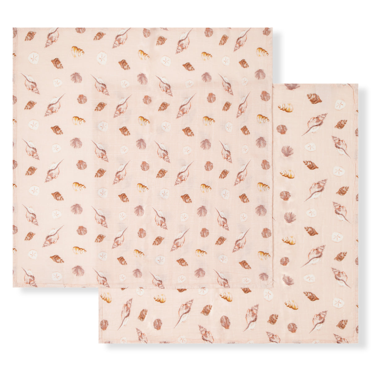 Seashell Burp Cloths