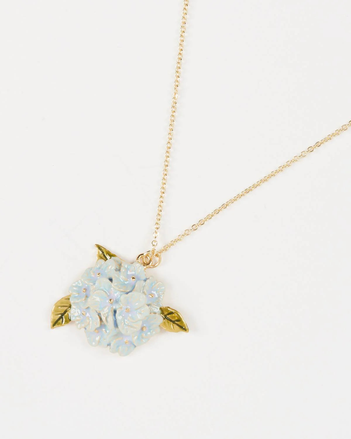 Gold Hydrangea Necklace