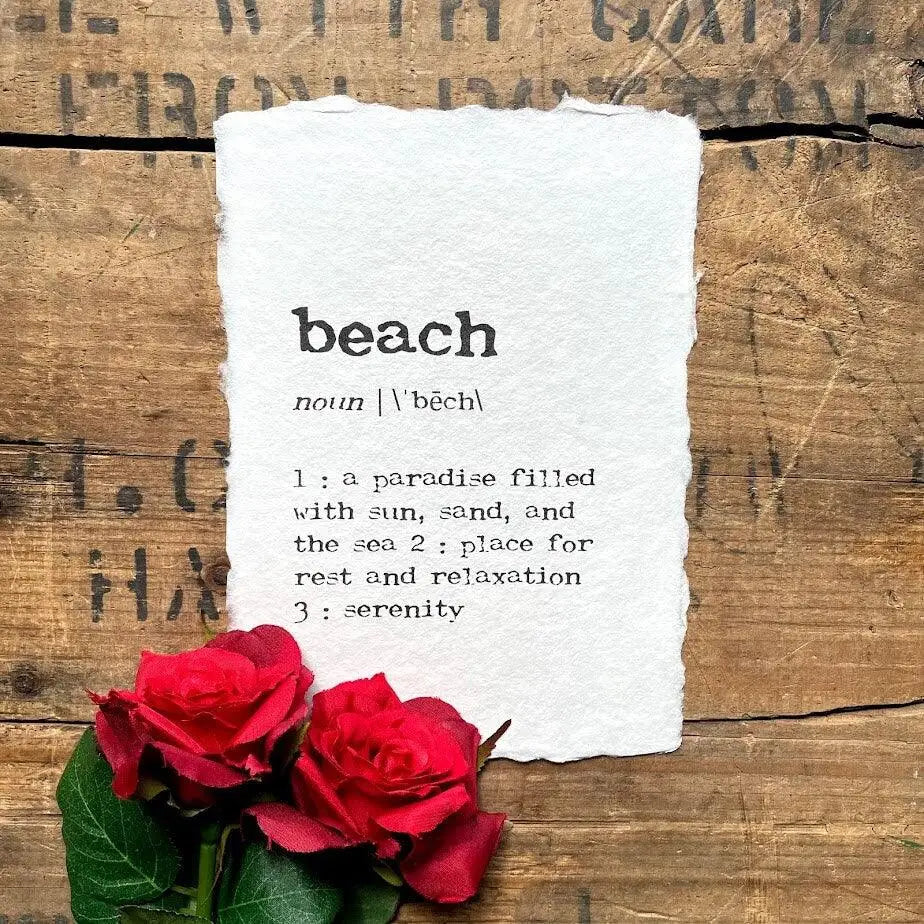 Beach Definition Print