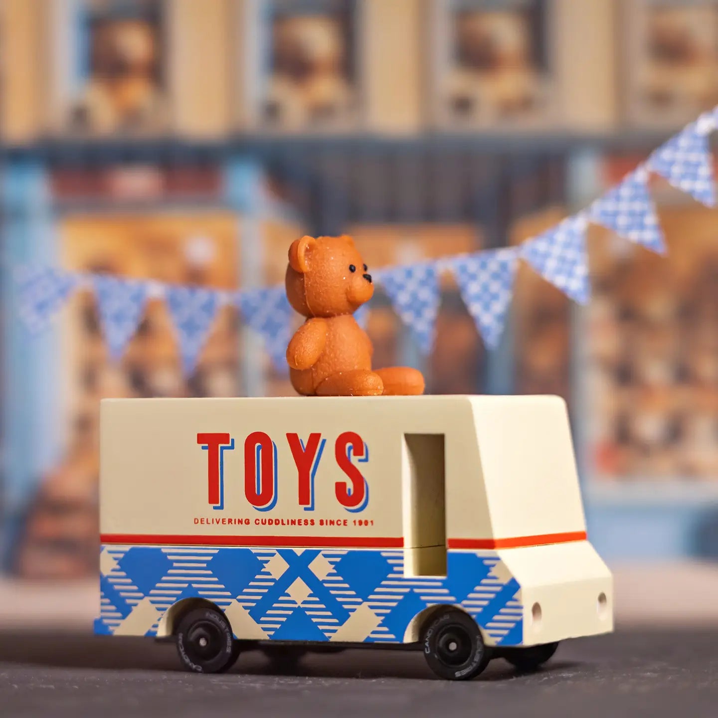 Push Toy - Teddy Bear Van