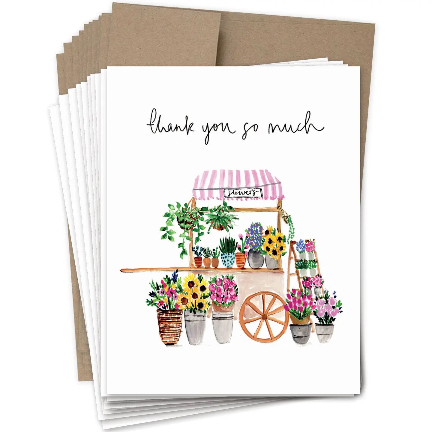 Boxed Cards - Flower Cart