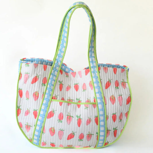 Strawberry Expandable Tote