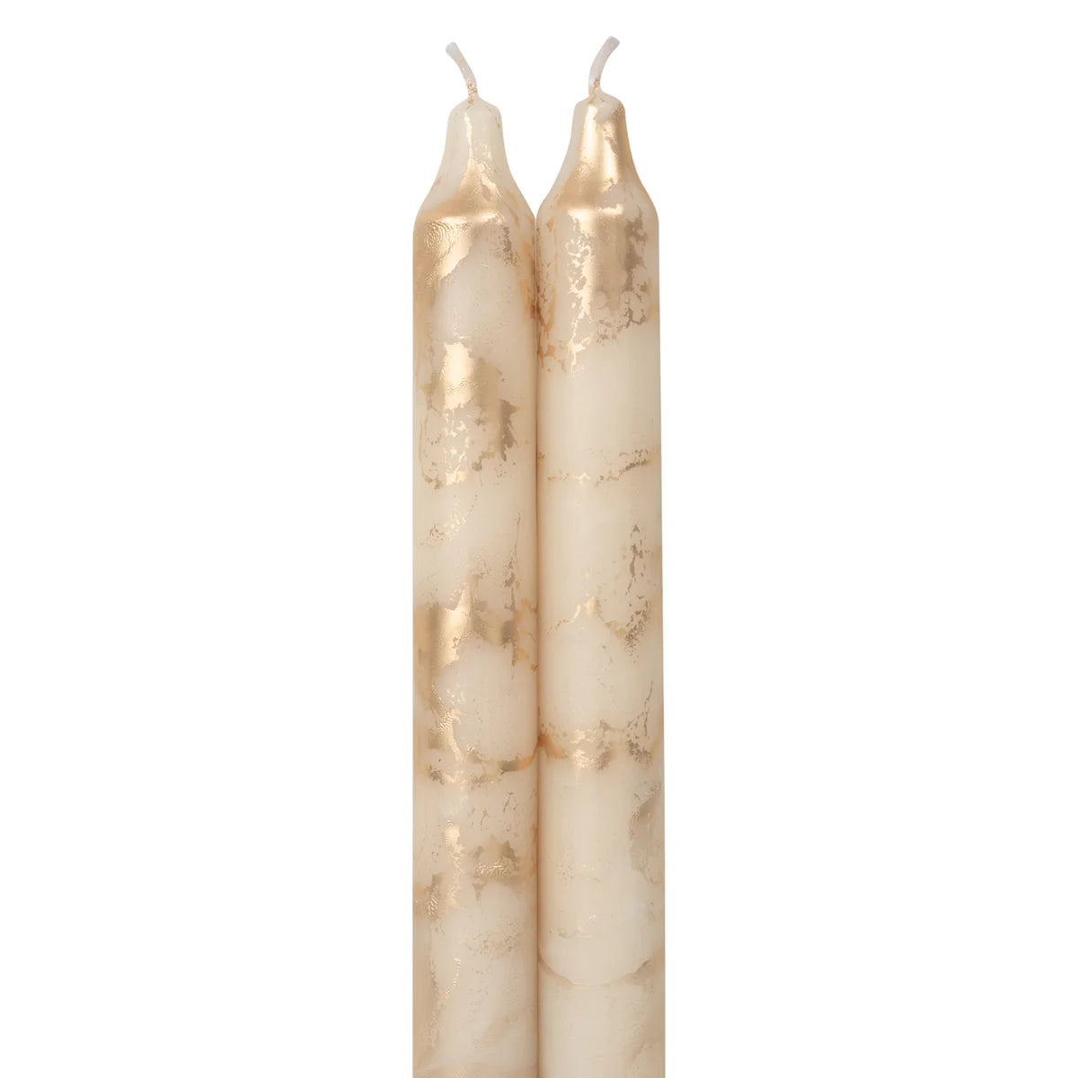 2 Pack of Tapers - Cream & Gold