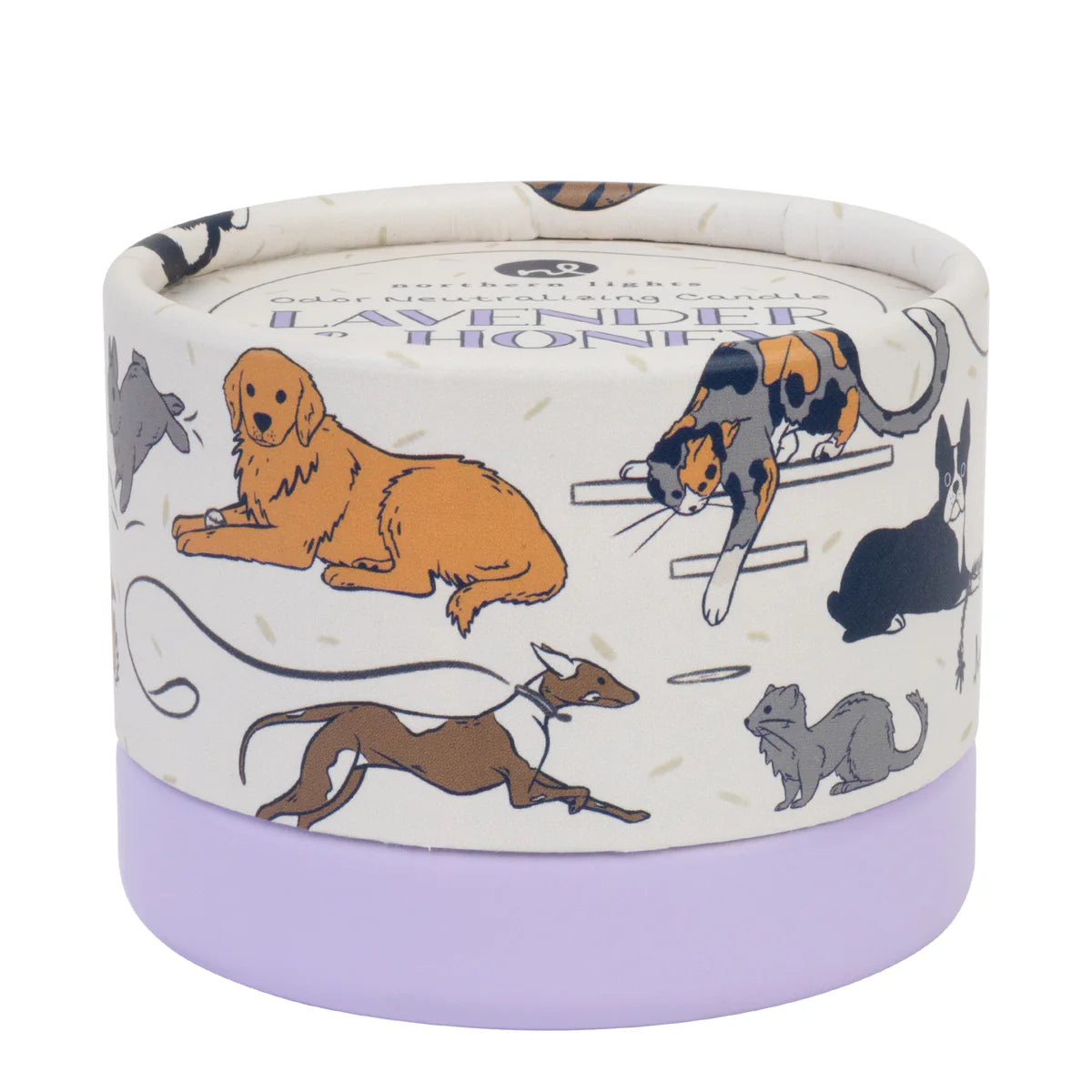 Paws On Odor Eliminating Candle - Lavender & Honey