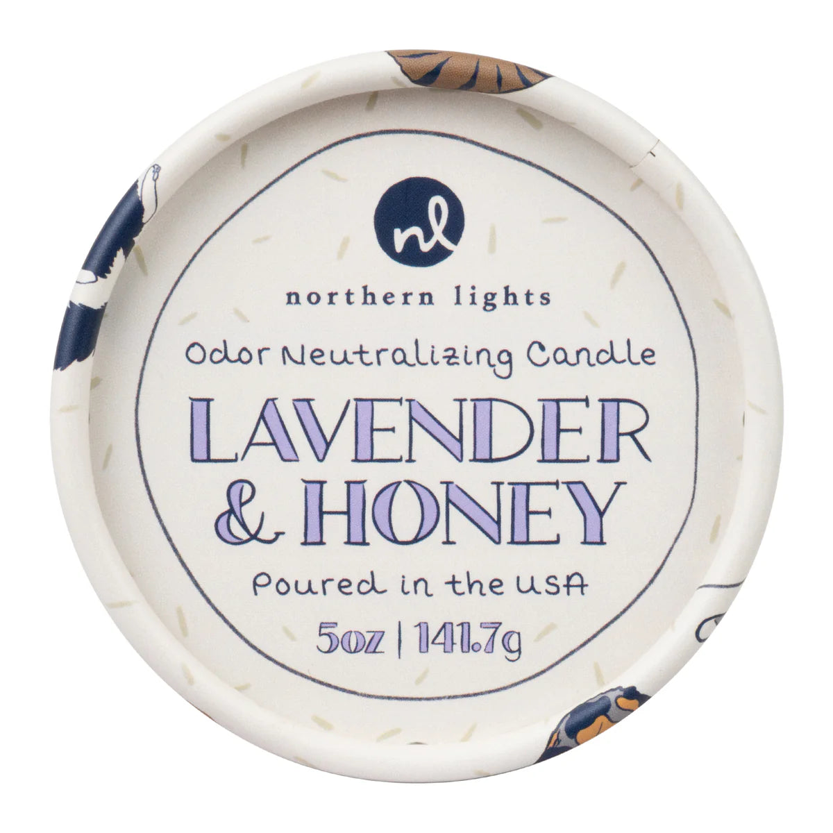 Paws On Odor Eliminating Candle - Lavender & Honey