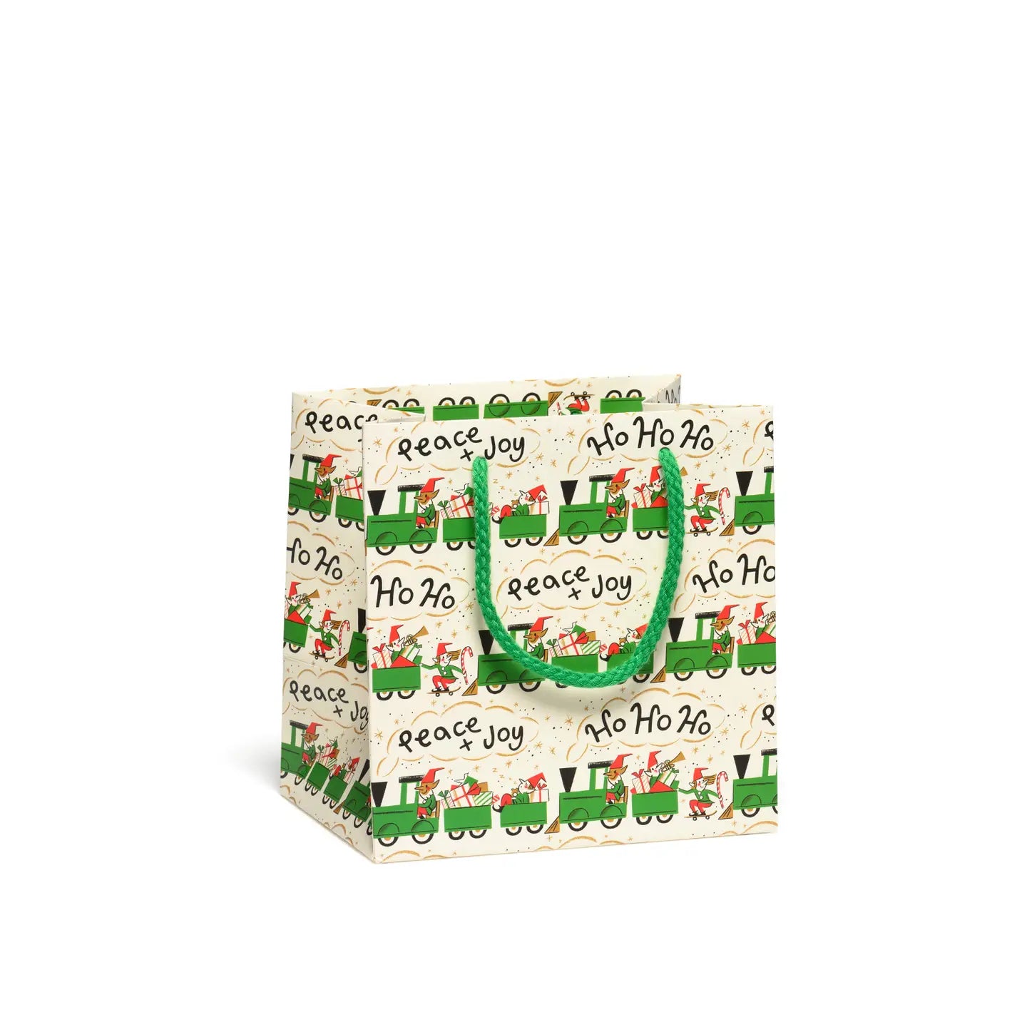 Small Gift Bag - Elf Train