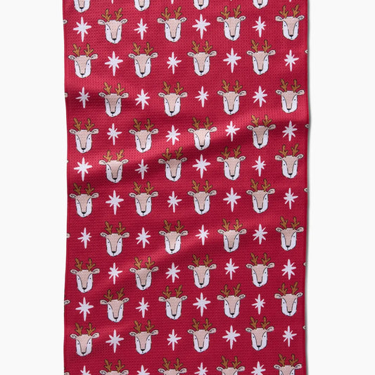 Dish Towel - Reindeer Star