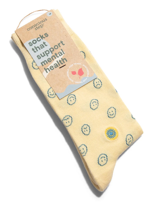 Socks That Support Mental Health - Smiley Faces