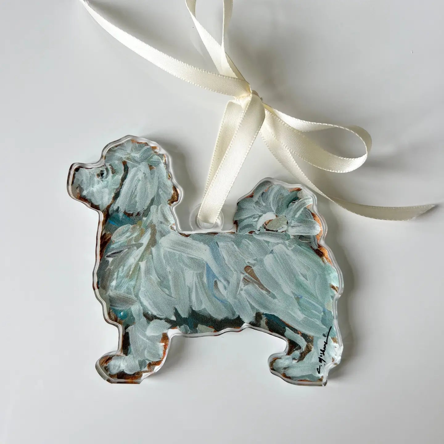 Dog Ornament - Maltese Short Haired