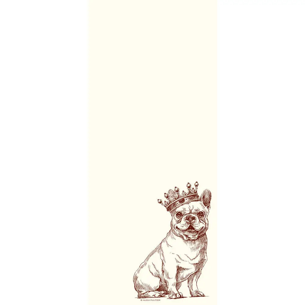 Long Notepad - Royal French Bulldog