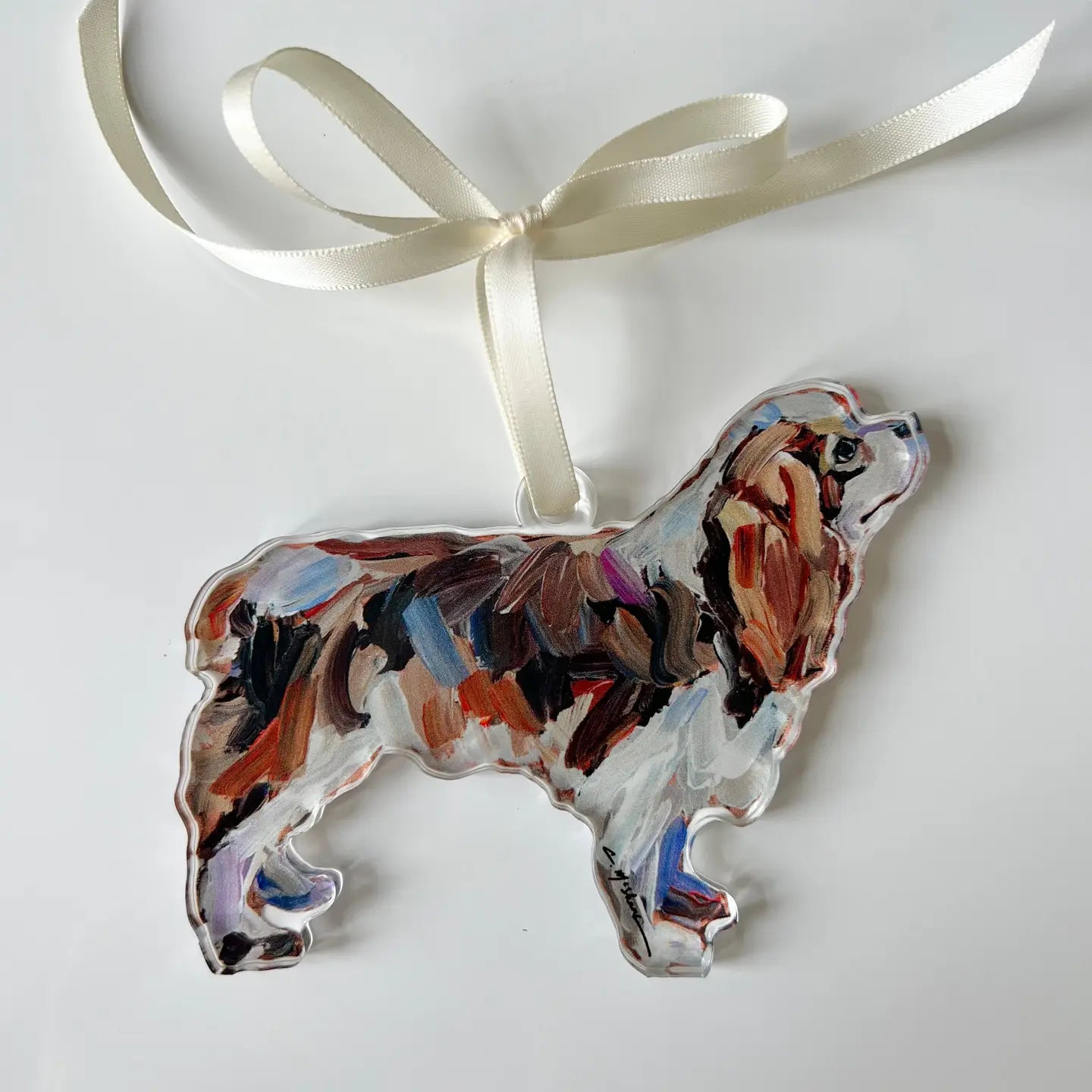 Dog Ornament - Cavalier Blenhem