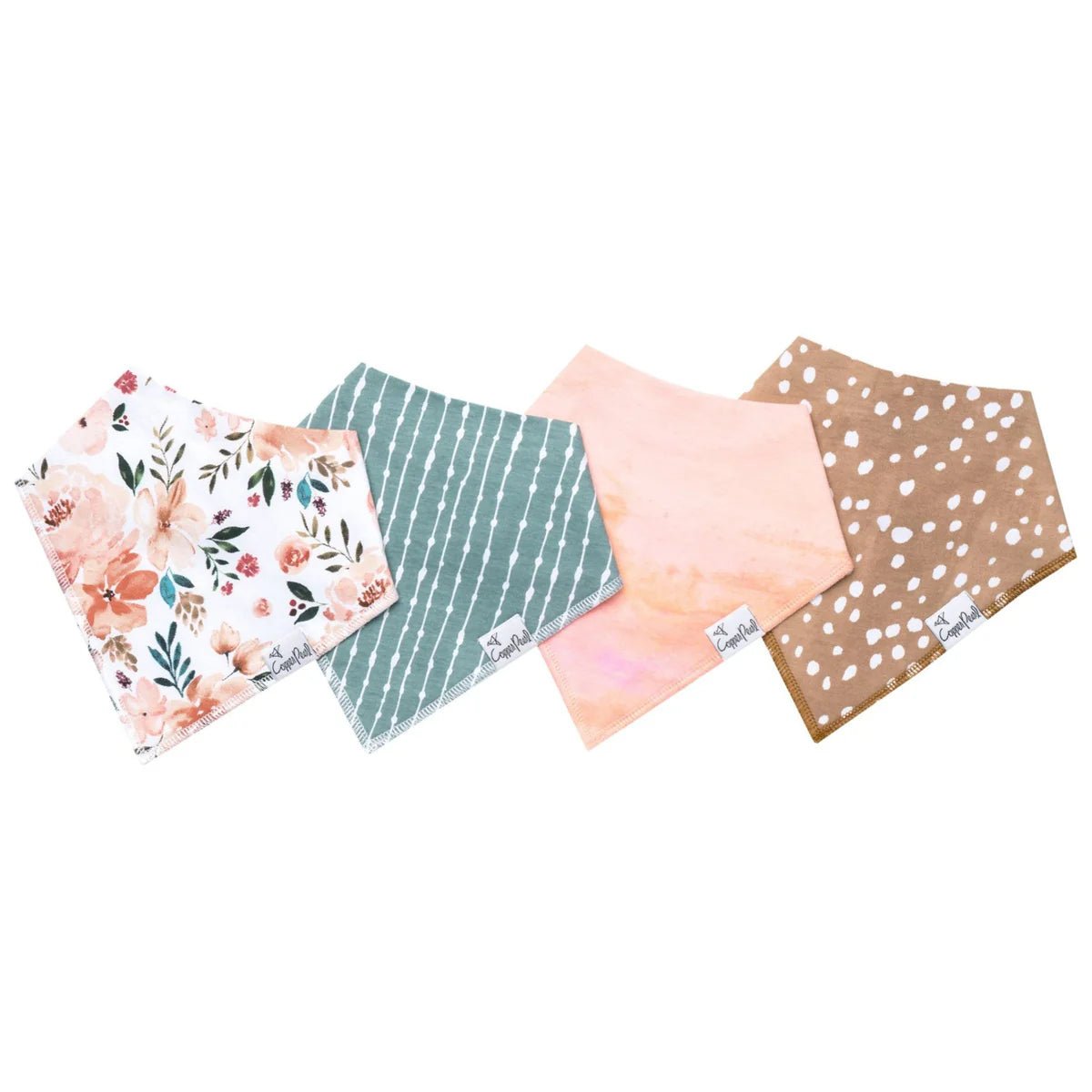 Set of 4 Bandana Bibs - Autumn