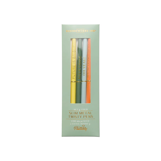 Twisty Pen Set - Green Positivity