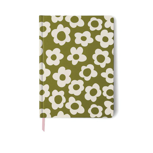 Jumbo Journal - Green Groovy Floral