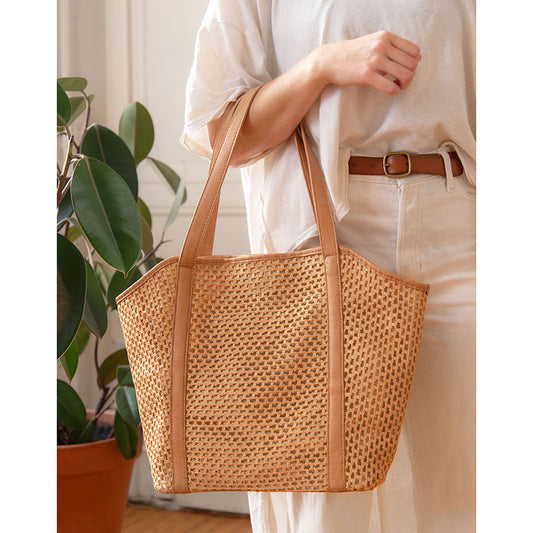 Haven Open Weave Tote - Natural