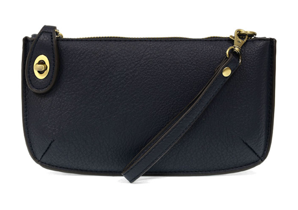 Mini Crossbody Wristlet Clutch - Midnight Blue