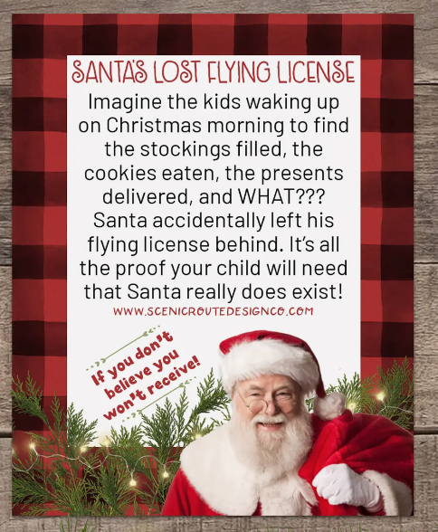 Santa's Lost Flying License