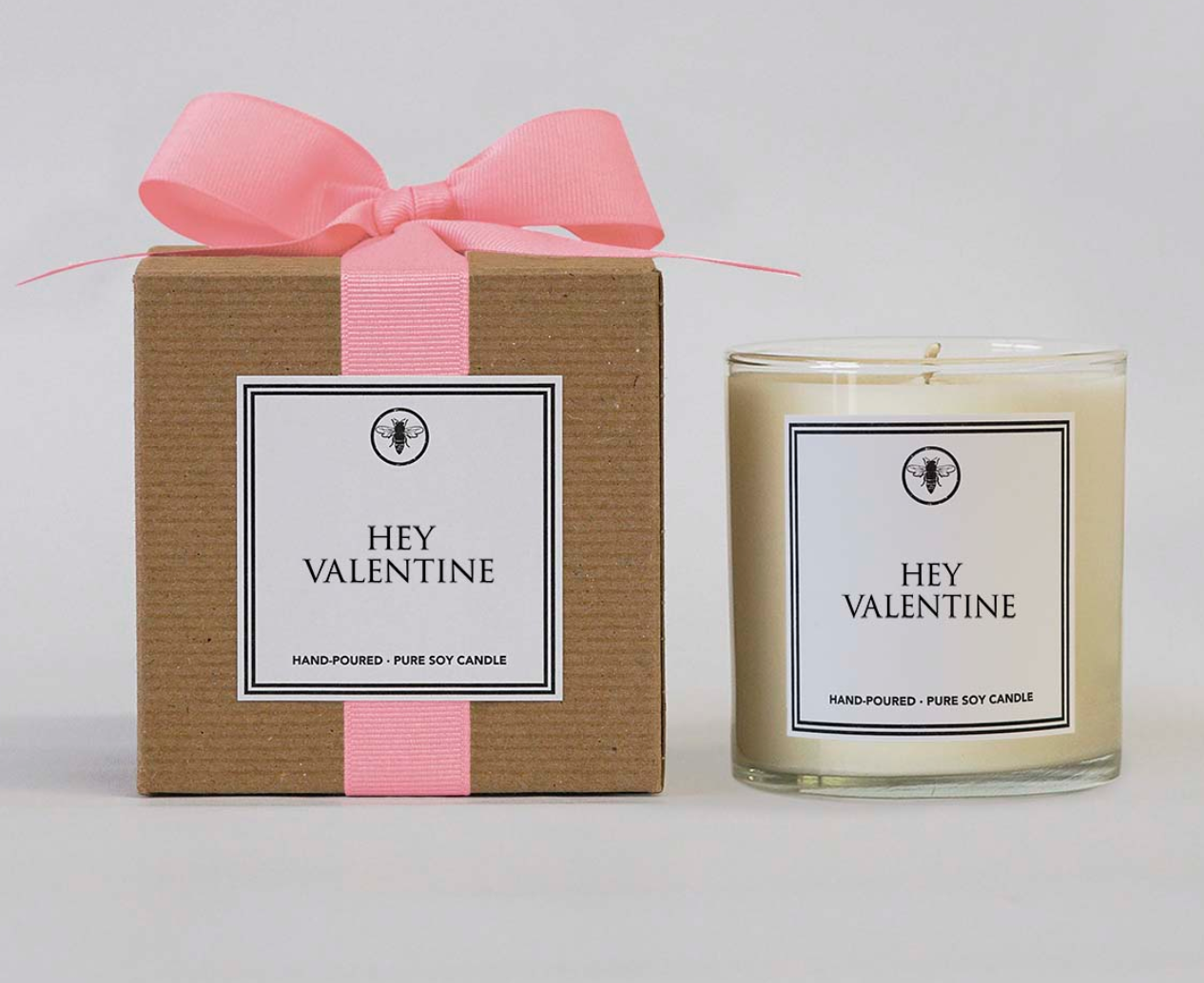 Hey Valentine Candle