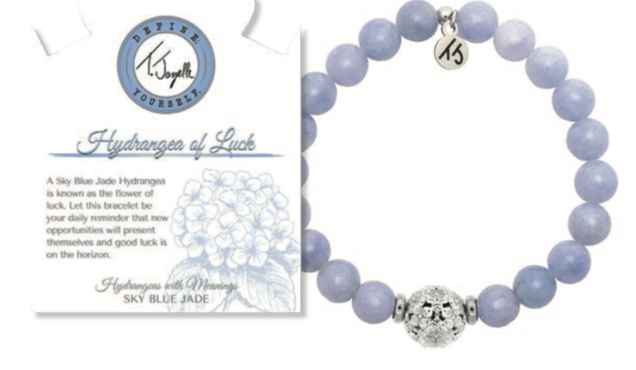 Hydrangea Bracelet - Sky Blue Jade