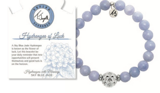 Hydrangea Bracelet - Sky Blue Jade