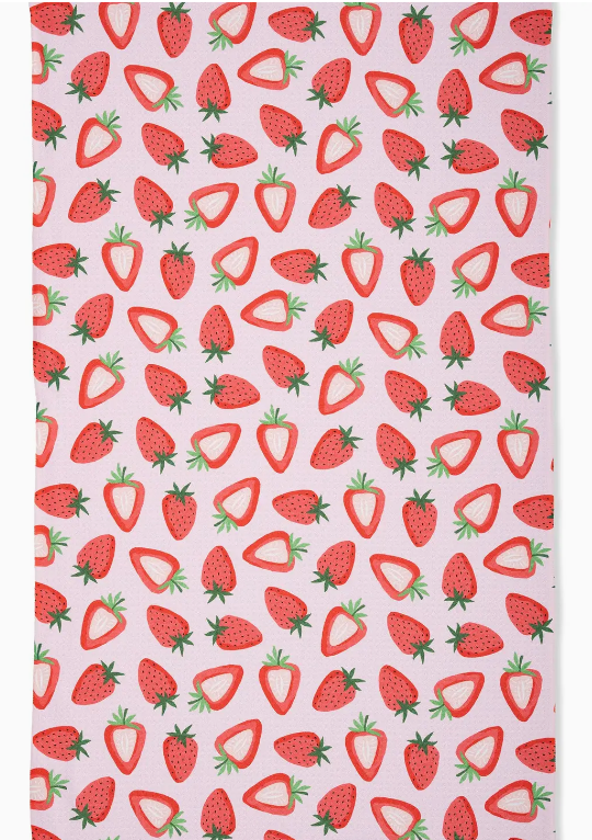 Sweet Strawberry Tea Towel