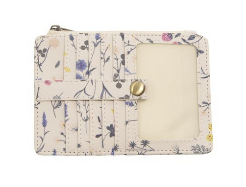 Penny Mini Wallet - White Floral