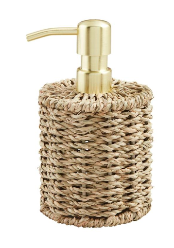 Woven Soap Pump - Brown