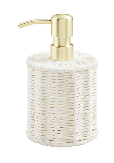 Woven Soap Pump - White