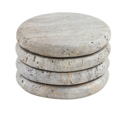 Stone Coaster Set - Gray