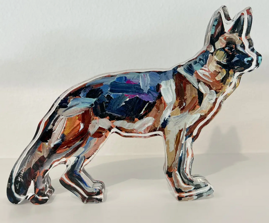 German Shepherd Acrylic Block