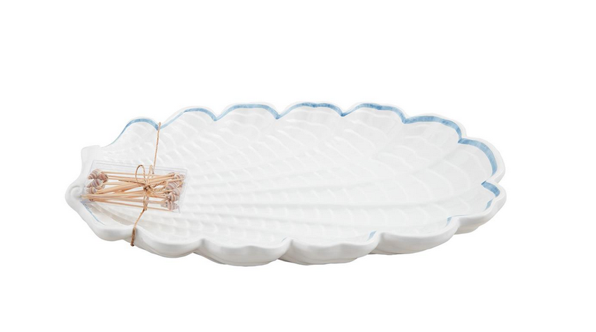 Shell Platter & Toothpick Set