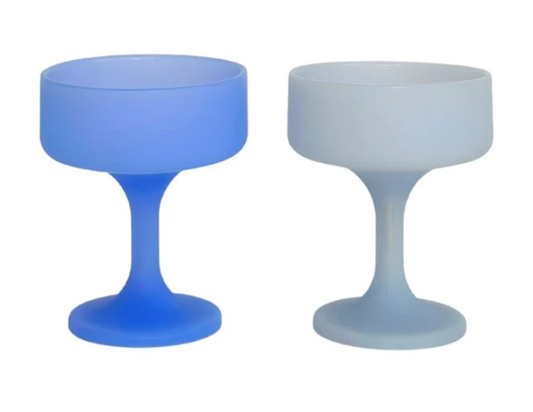 Unbreakable Cocktail Glasses - Sky + Kingfisher